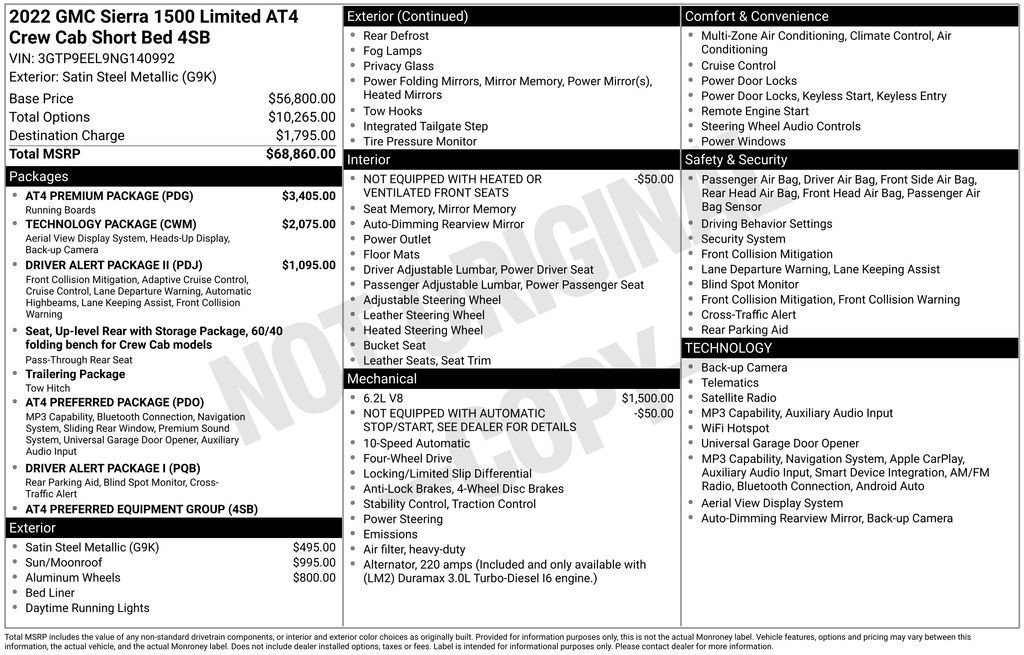 Used 2022 GMC Sierra 1500 AT4 w/ AT4 Premium Package image 40