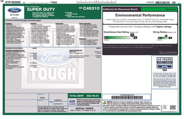 Certified 2021 Ford F350 Limited w/ FX4 Off-Road Package image 7