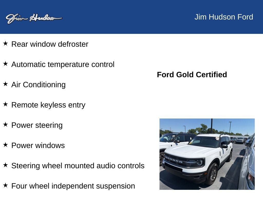 Certified 2023 Ford Bronco Sport Big Bend w/ Convenience Package AWD/4WD image 10