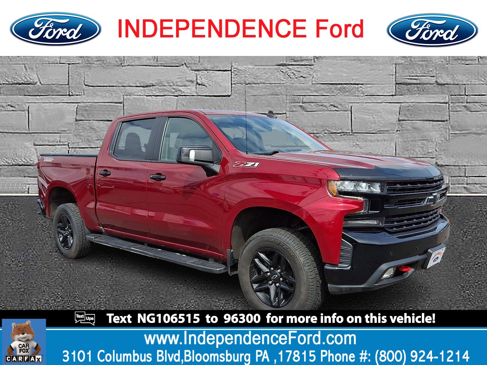 Used 2022 Chevrolet Silverado 1500 LT Trail Boss w/ Convenience Package II image 1