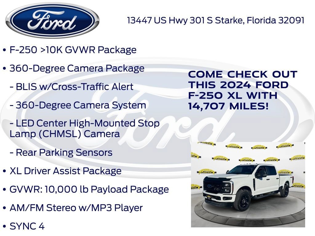 Certified 2024 Ford F250 XL w/ STX Appearance Package AWD/4WD image 27