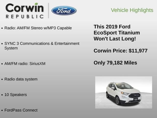 Certified 2019 Ford EcoSport Titanium image 18