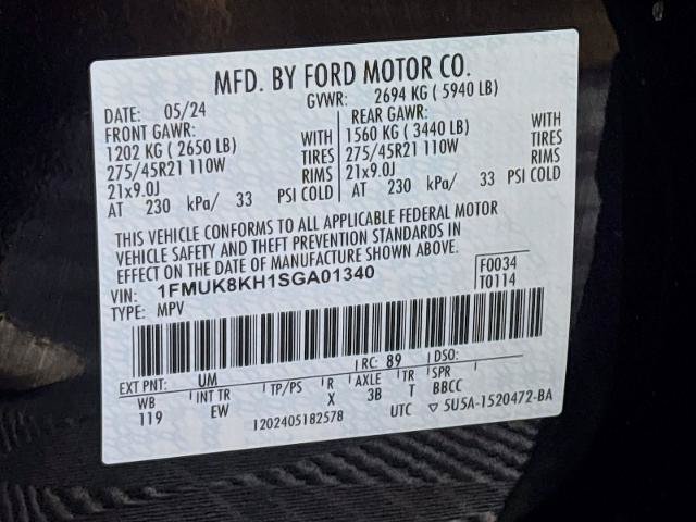 Certified 2025 Ford Explorer ST-Line w/ ST-Line Street Pack AWD/4WD image 34