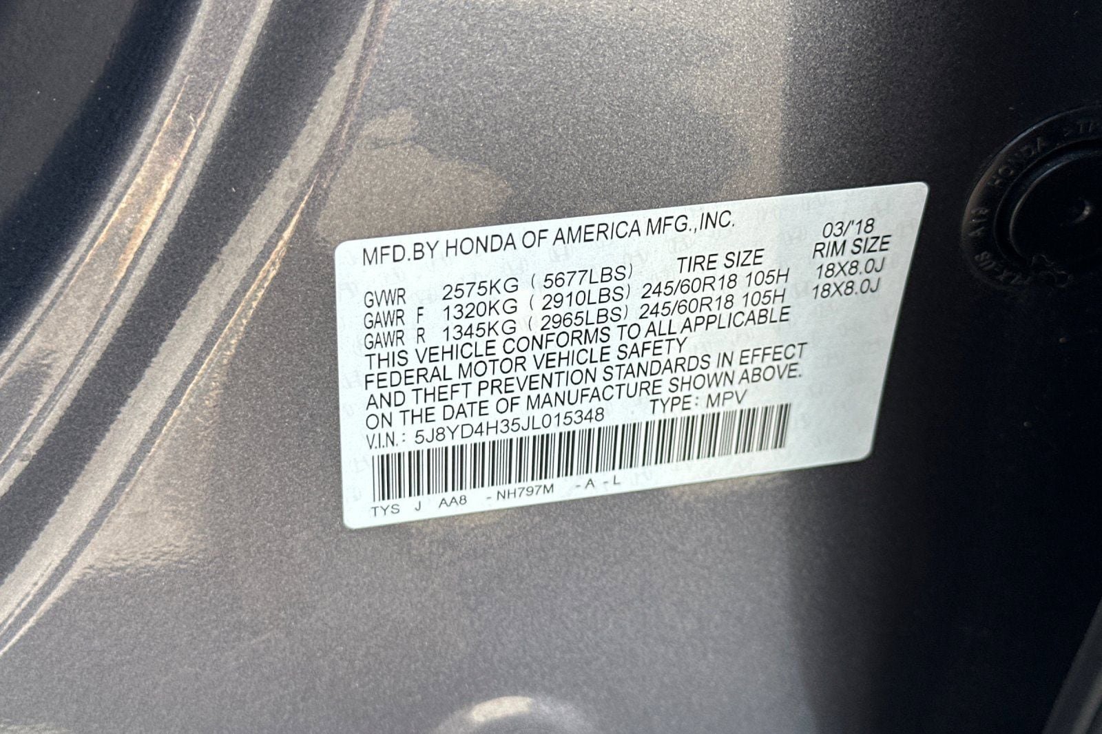 Used 2018 Acura MDX SH-AWD image 31