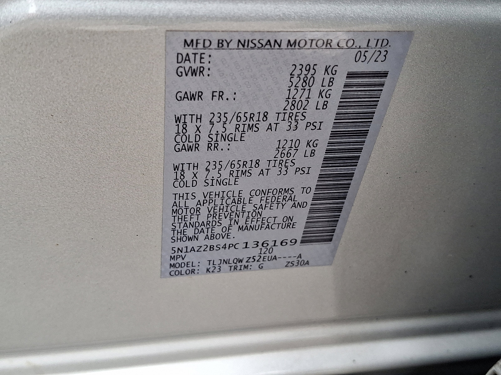 Used 2023 Nissan Murano SV image 27