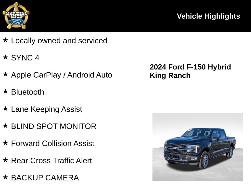 Certified 2024 Ford F150 King Ranch w/ FX4 Off-Road Package AWD/4WD image 2