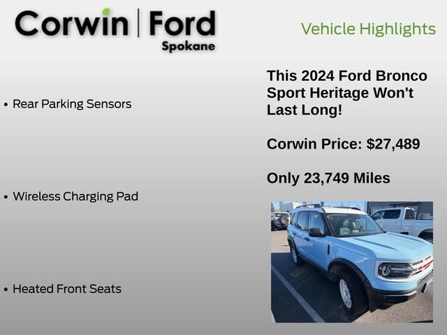 Certified 2024 Ford Bronco Sport Heritage w/ Heritage Convenience Package image 11