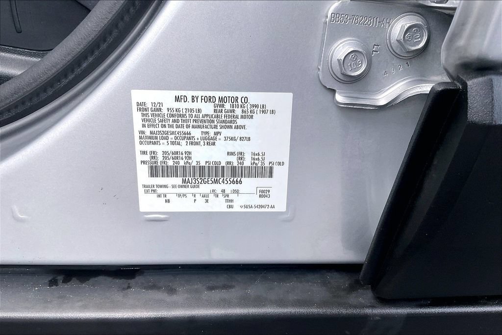 Certified 2021 Ford EcoSport SE FWD image 33