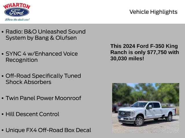 Certified 2024 Ford F350 King Ranch w/ Chrome Package AWD/4WD image 11