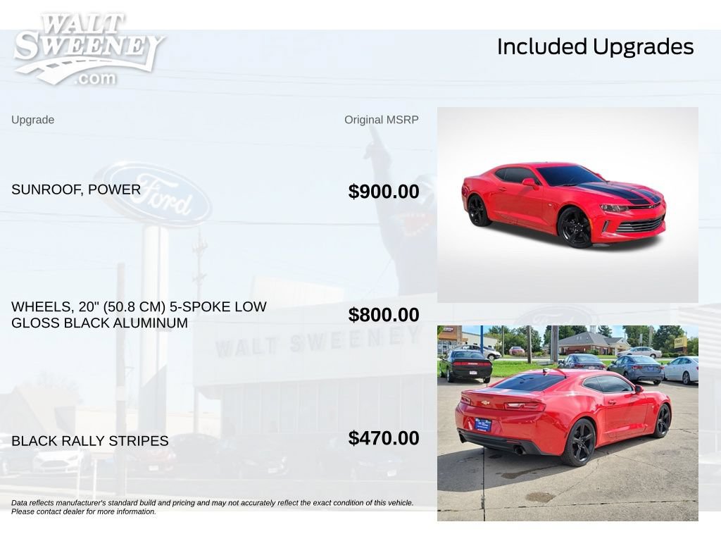Used 2017 Chevrolet Camaro LT RWD image 12