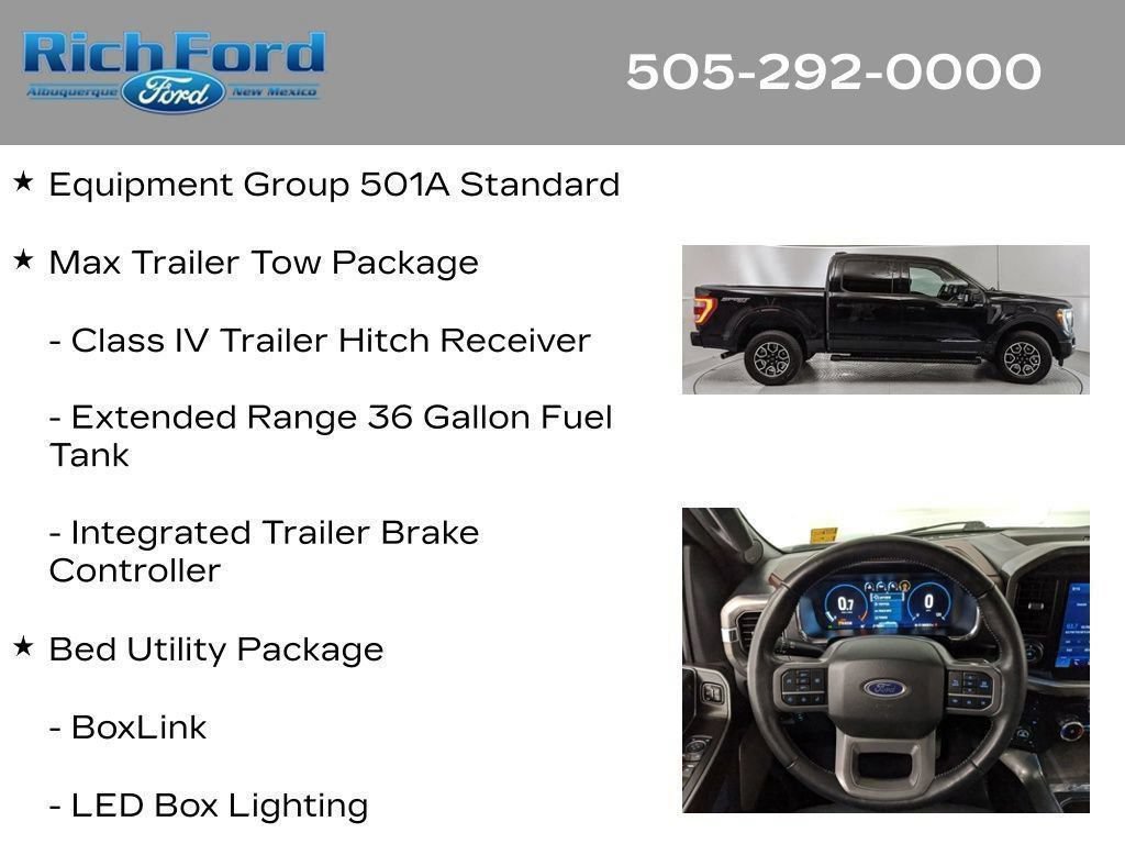 Certified 2023 Ford F150 Lariat w/ Max Trailer Tow Package AWD/4WD image 47