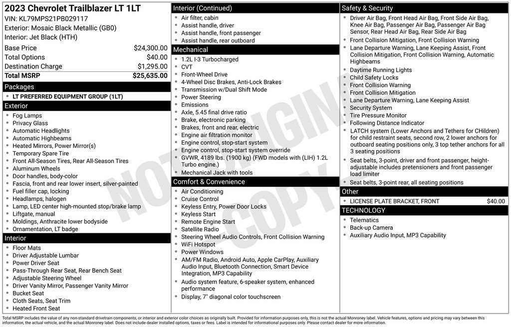 Used 2023 Chevrolet TrailBlazer LT image 7