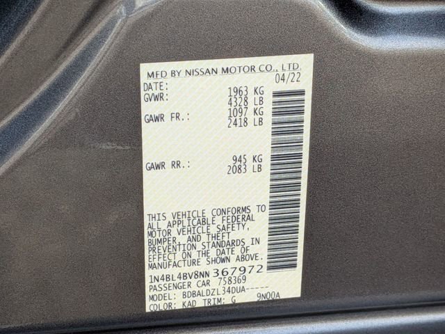 Used 2022 Nissan Altima 2.5 S FWD image 33