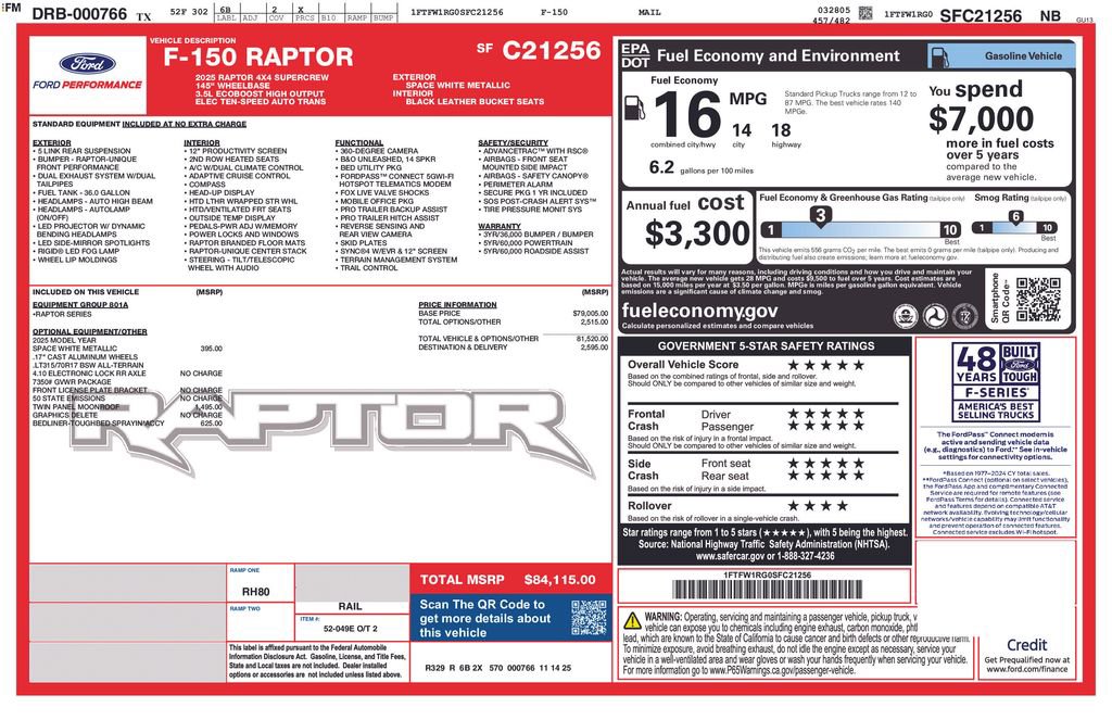 Certified 2025 Ford F150 Raptor AWD/4WD image 38