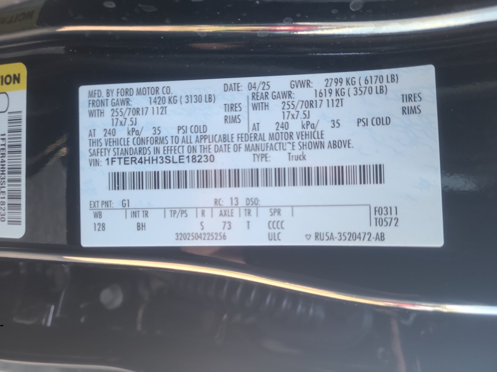 Certified 2025 Ford Ranger XLT w/ Equipment Group 301A High AWD/4WD image 25