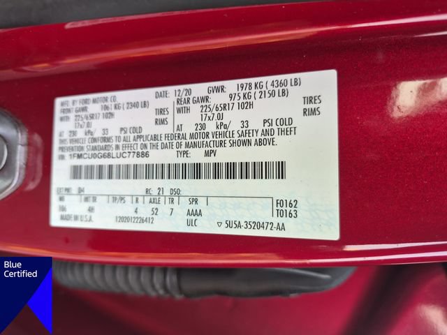 Certified 2020 Ford Escape SE FWD image 37