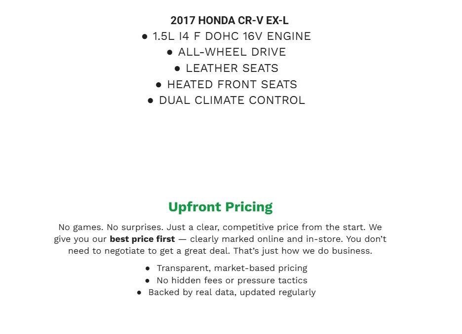 Used 2017 Honda CR-V EX-L image 2