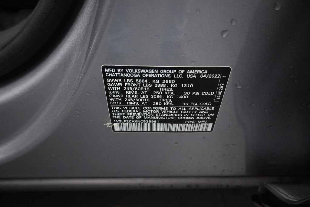 Used 2022 Volkswagen Atlas SE AWD/4WD image 20