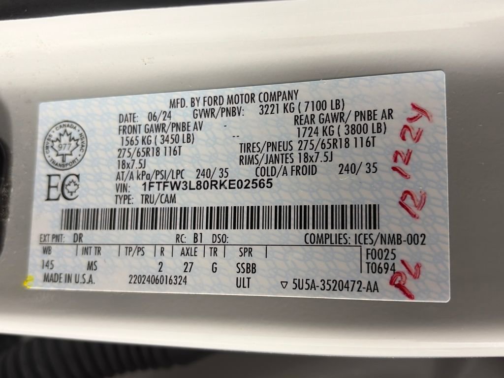 Certified 2024 Ford F150 XLT AWD/4WD image 9