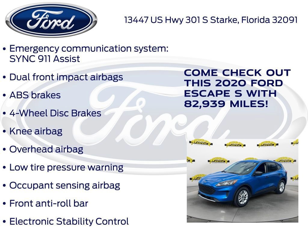 Certified 2020 Ford Escape S image 25