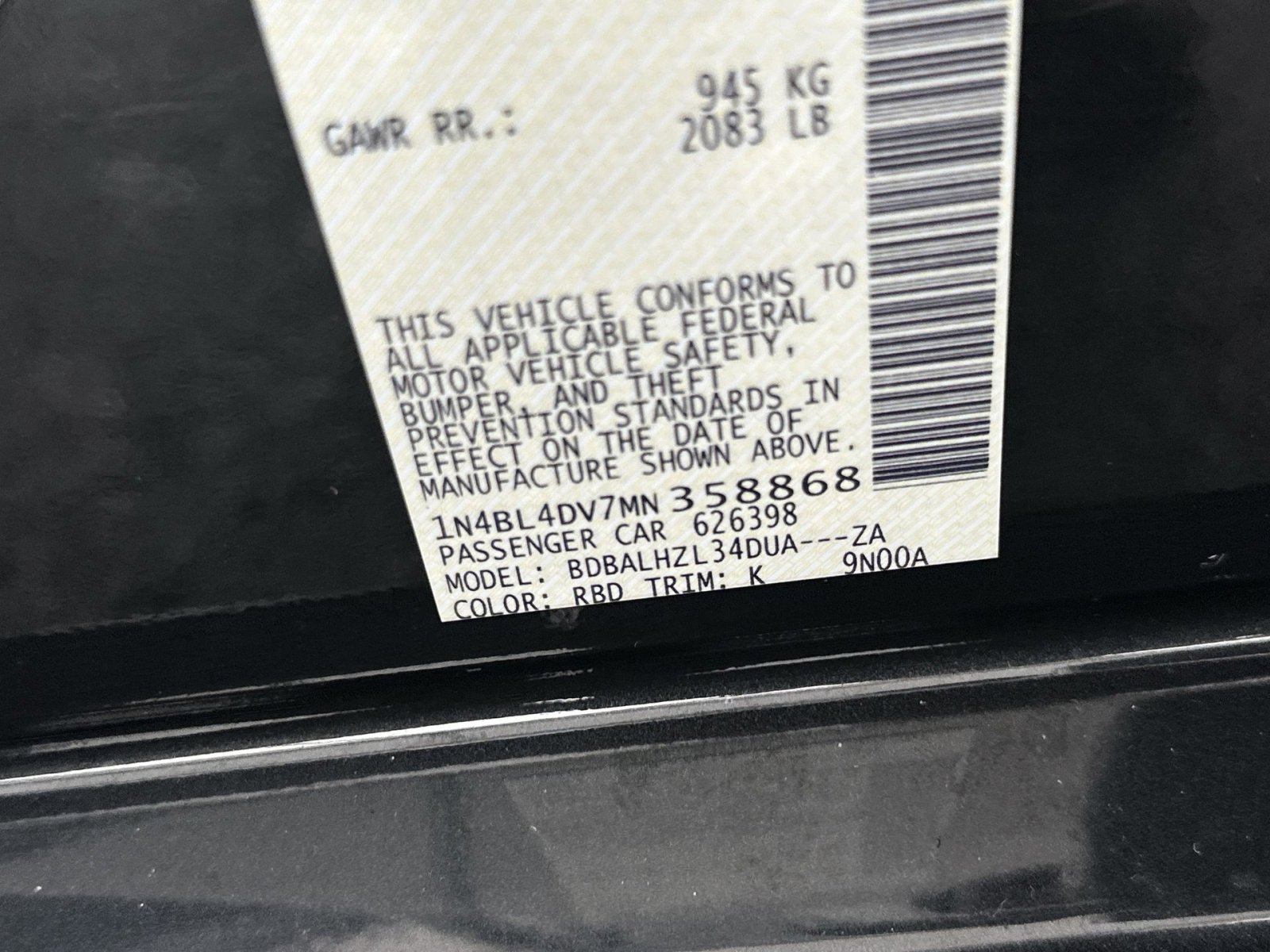 Used 2021 Nissan Altima 2.5 SV FWD image 35