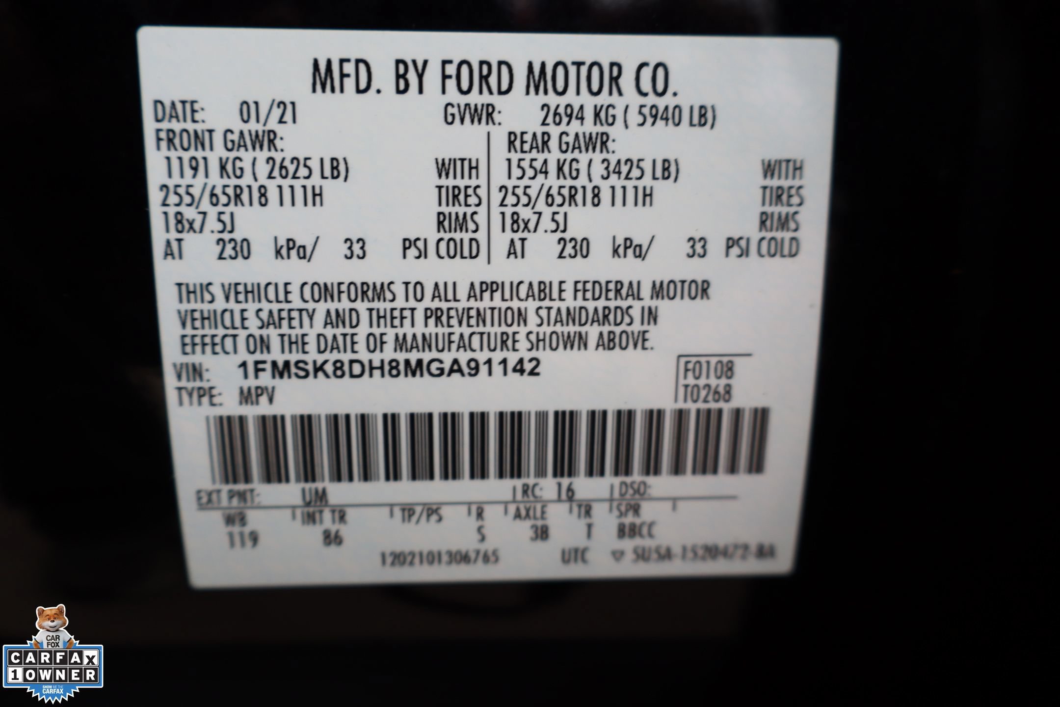 Certified 2021 Ford Explorer XLT AWD/4WD image 30