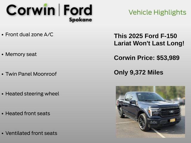 Certified 2025 Ford F150 Lariat AWD/4WD image 19