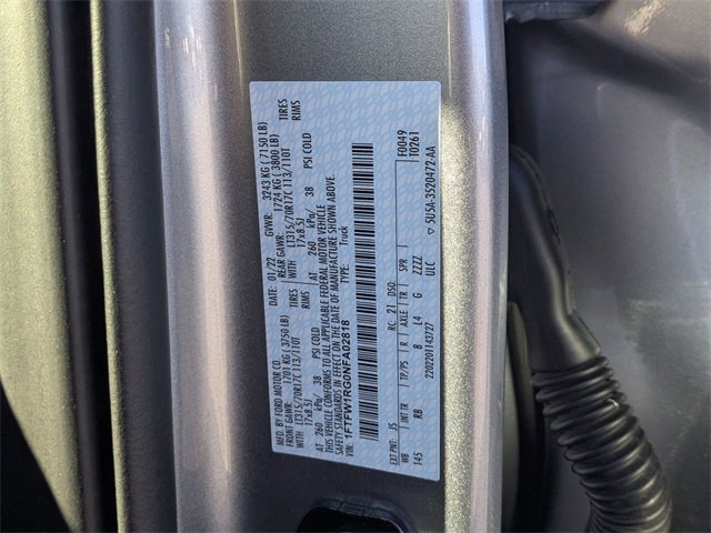 Certified 2022 Ford F150 Raptor w/ Equipment Group 801A High image 31