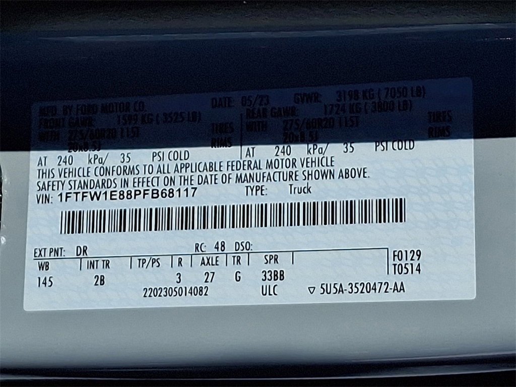 Certified 2023 Ford F150 Lariat w/ Equipment Group 502A High image 28