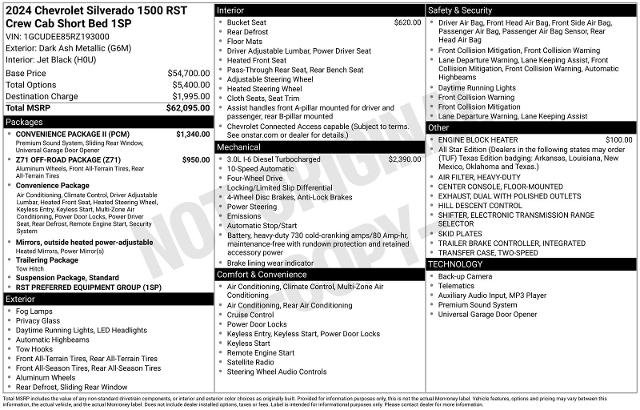 Used 2024 Chevrolet Silverado 1500 RST w/ Convenience Package II AWD/4WD image 18