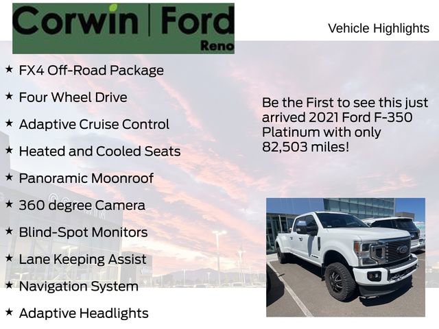 Certified 2021 Ford F350 Platinum AWD/4WD image 4