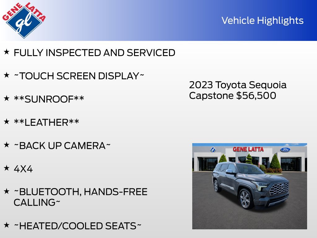 Used 2023 Toyota Sequoia Capstone AWD/4WD image 33
