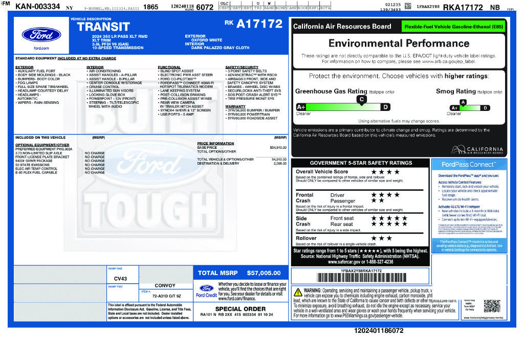 Certified 2024 Ford Transit 350 XLT RWD image 21