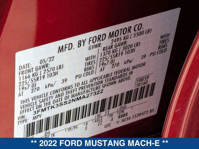 Certified 2022 Ford Mustang Mach-E Premium AWD/4WD image 23
