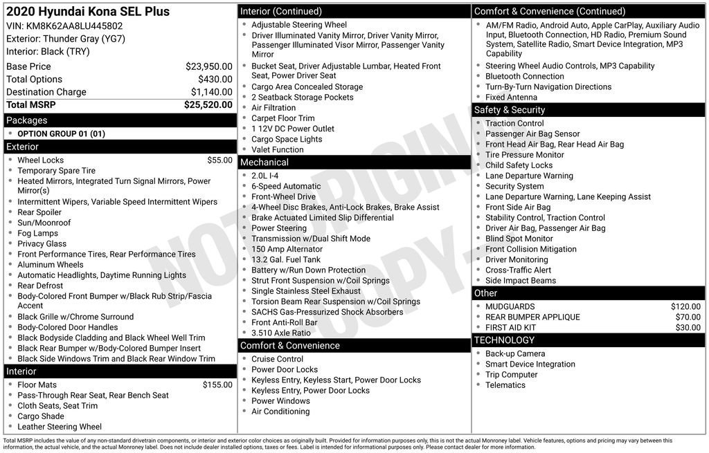 Used 2020 Hyundai Kona SEL Plus image 12