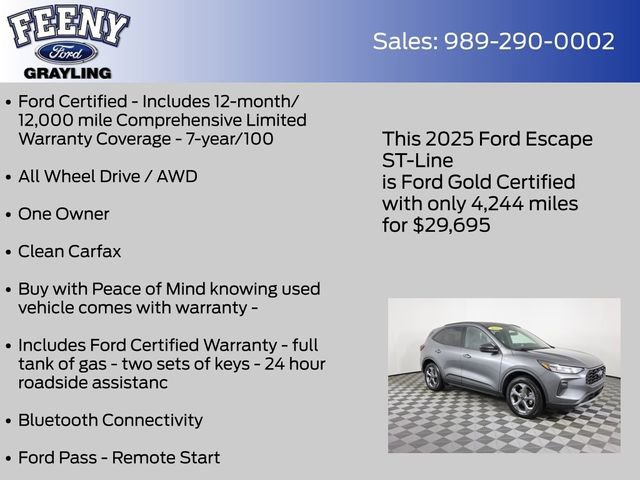 Certified 2025 Ford Escape ST-Line w/ Tech Pack #1 image 11