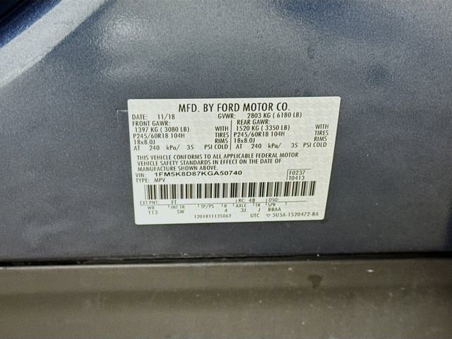 Certified 2019 Ford Explorer XLT w/ Equipment Group 202A image 33