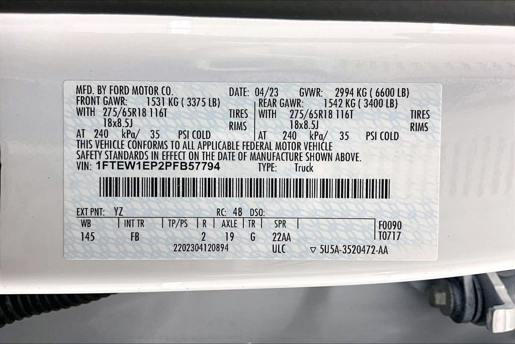 Certified 2023 Ford F150 XLT w/ Equipment Group 302A High AWD/4WD image 35