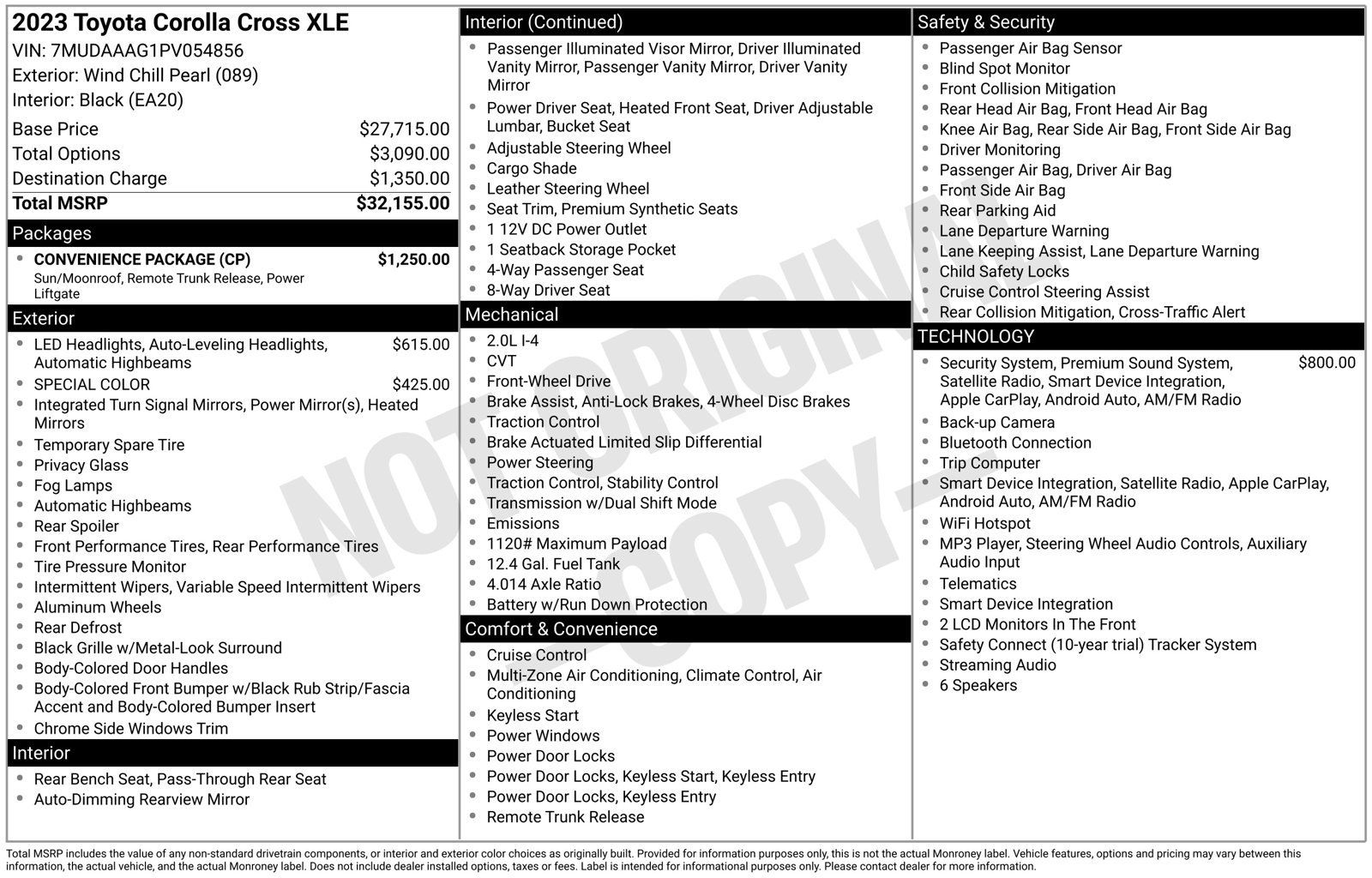 Used 2023 Toyota Corolla Cross XLE w/ Convenience Package FWD image 23