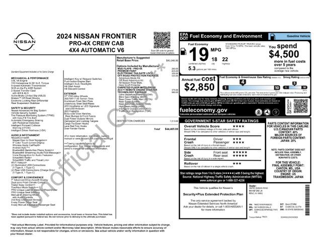 Used 2024 Nissan Frontier PRO-4X w/ Technology Package AWD/4WD image 35