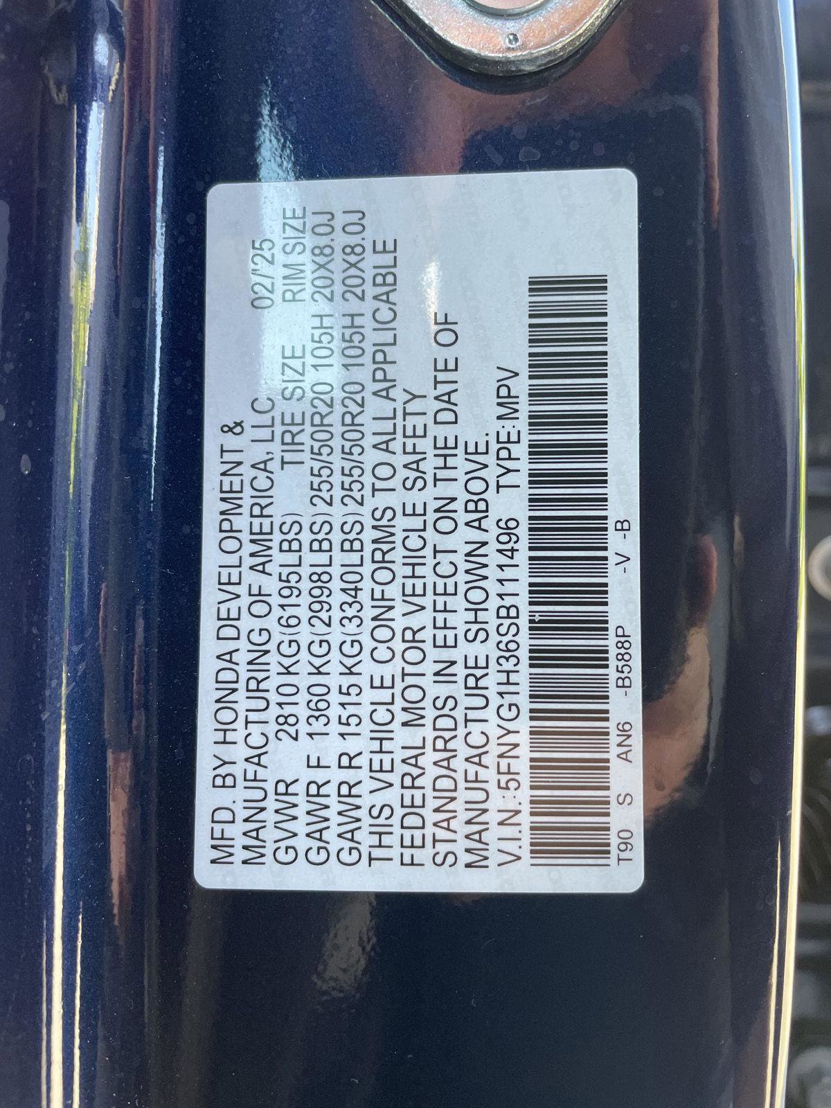 Used 2025 Honda Pilot Sport image 33