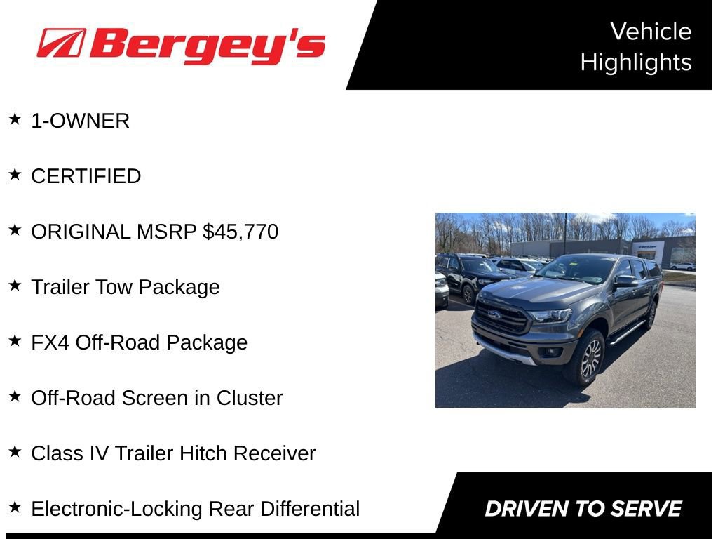 Certified 2019 Ford Ranger Lariat w/ Equipment Group 501A Mid image 8