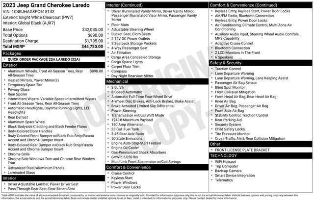 Used 2023 Jeep Grand Cherokee Laredo image 36