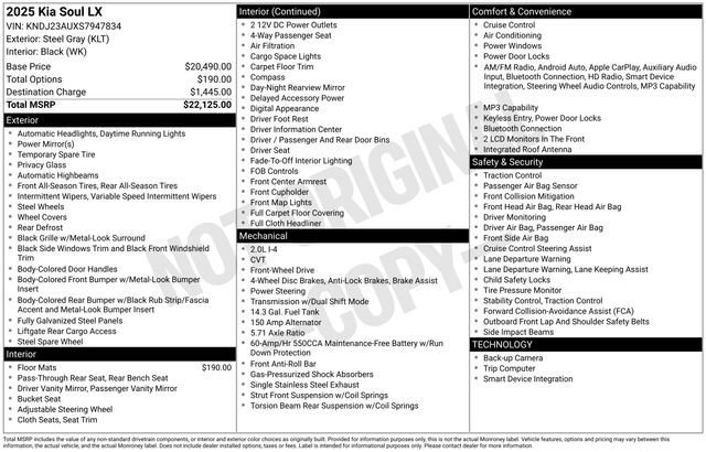 Used 2025 Kia Soul LX image 33