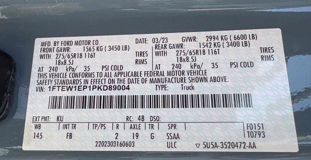 Certified 2023 Ford F150 XLT w/ Equipment Group 302A High image 33