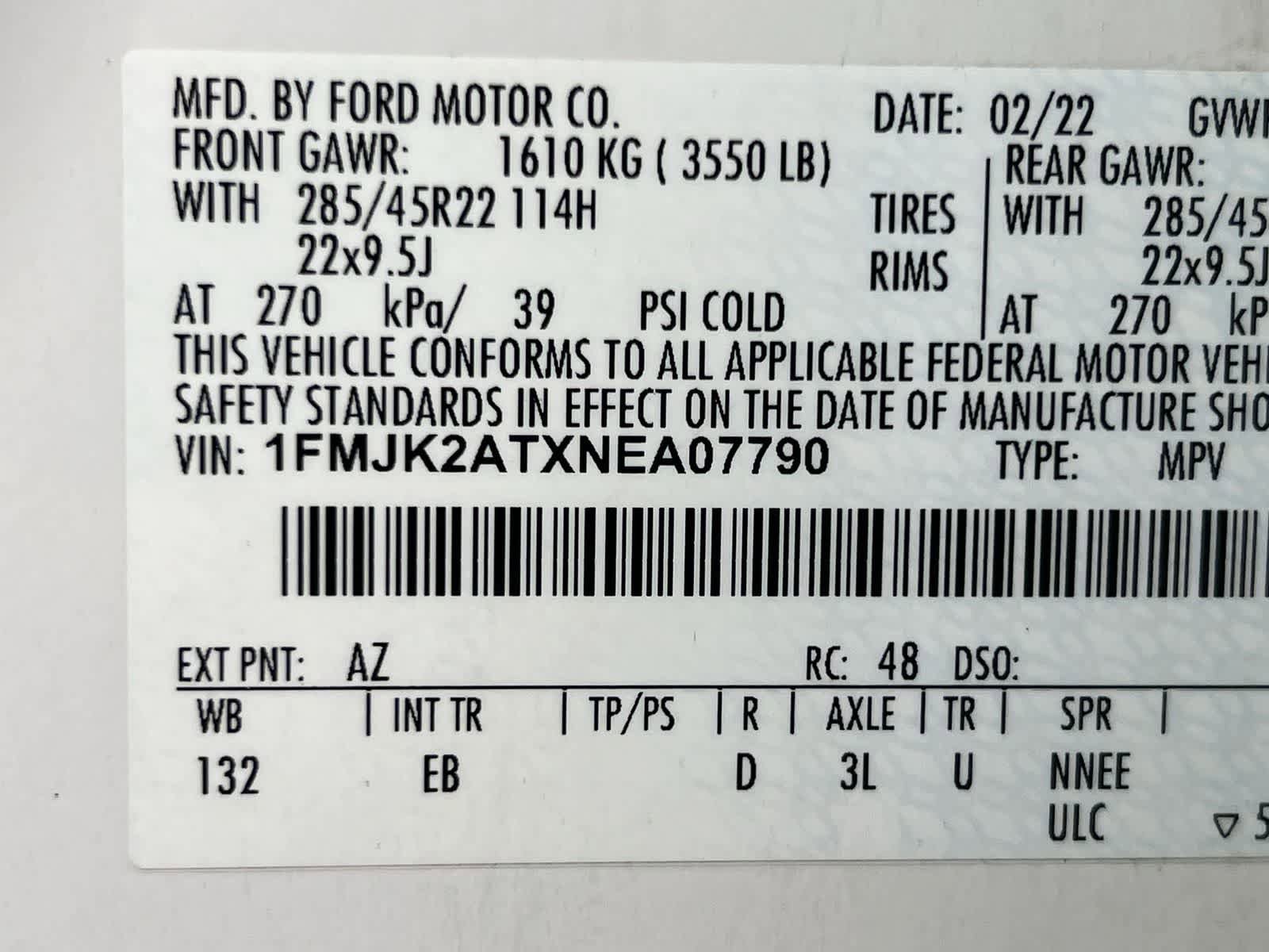 Certified 2022 Ford Expedition Max Limited AWD/4WD image 35