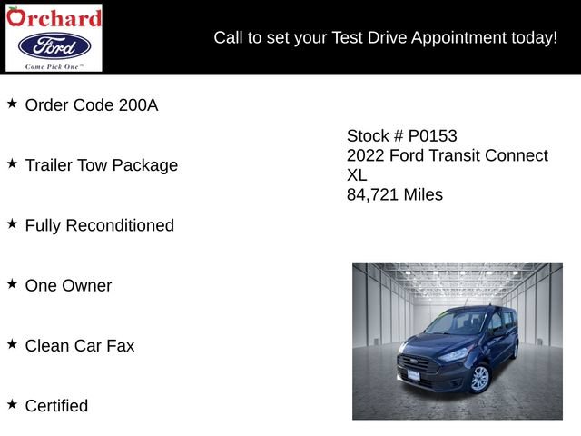 Certified 2022 Ford Transit Connect XL w/ Trailer Tow Package FWD image 7