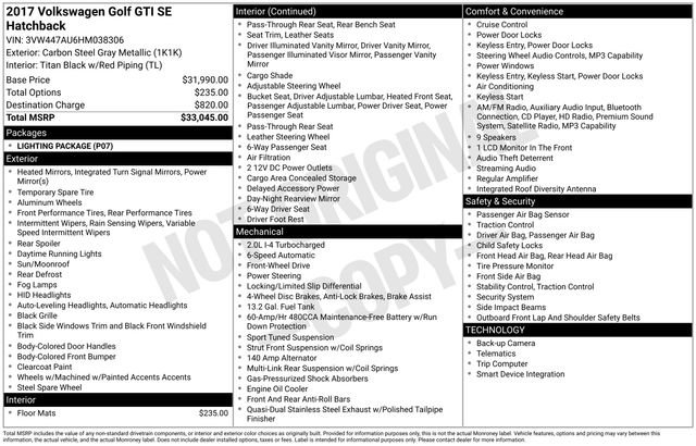 Used 2017 Volkswagen GTI SE image 10