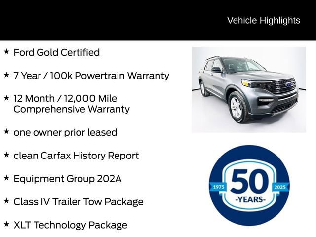 Certified 2023 Ford Explorer XLT w/ Equipment Group 202A image 8
