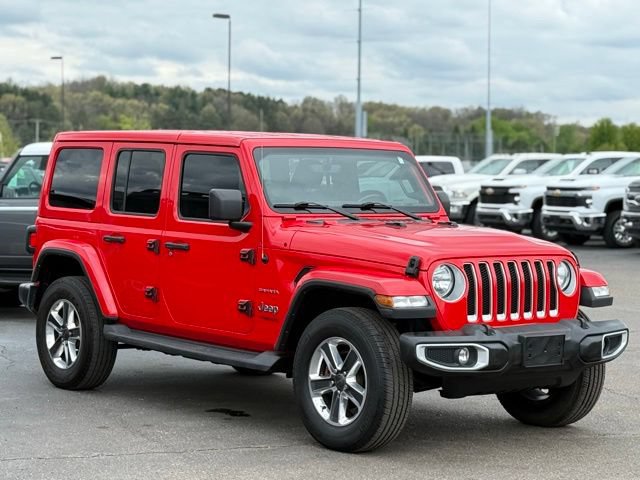 Used 2021 Jeep Wrangler Unlimited Sahara w/ Uconnect 4C Nav & Sound Group AWD/4WD image 39